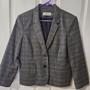 Calvin Klein Blazer in Charcoal Gray